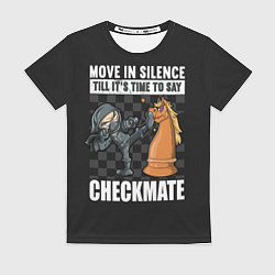 Футболка женская Checkmat от ниндзя, цвет: 3D-принт