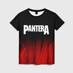 Футболка женская Pantera red plasma, цвет: 3D-принт