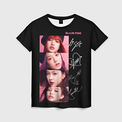 Женская футболка Blackpink Autographs