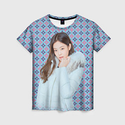 Футболка женская Blackpink Jennie Kim Blackpink winter style, цвет: 3D-принт