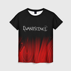 Футболка женская Evanescence red plasma, цвет: 3D-принт