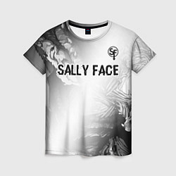 Футболка женская Sally Face glitch на светлом фоне: символ сверху, цвет: 3D-принт
