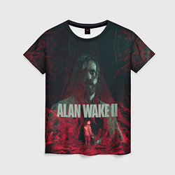 Футболка женская Алан Уэйк и Сага Андерсон, цвет: 3D-принт