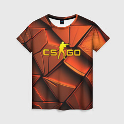 Футболка женская CSGO orange logo, цвет: 3D-принт