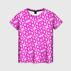 Футболка женская Логотип Барби - буква B, цвет: 3D-принт