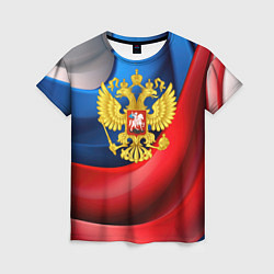 Футболка женская Золотой герб России, цвет: 3D-принт