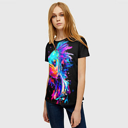 Футболка женская Бета рыба, цвет: 3D-принт — фото 2