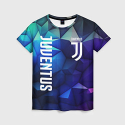 Женская футболка Juventus logo blue