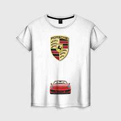 Футболка женская Porsche car, цвет: 3D-принт