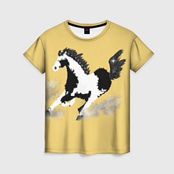 Футболка женская Пегий конь, цвет: 3D-принт