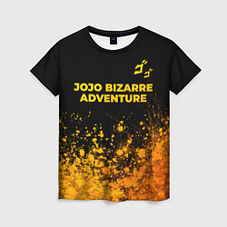 Футболка женская JoJo Bizarre Adventure - gold gradient: символ све, цвет: 3D-принт