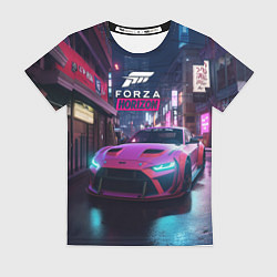 Футболка женская Forza night racing, цвет: 3D-принт