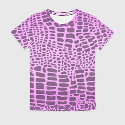 Женская футболка Розовая рептилия