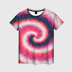 Футболка женская Tie-Dye дизайн, цвет: 3D-принт