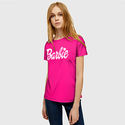 Футболка женская Барби розовая, цвет: 3D-принт — фото 2
