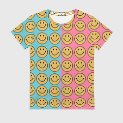 Футболка женская Smiley, цвет: 3D-принт