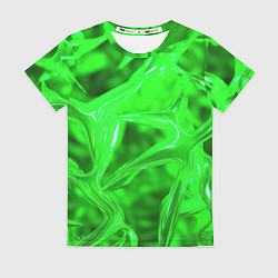 Женская футболка Geometry green