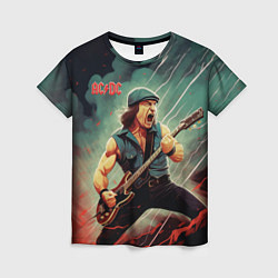 Женская футболка AC DC rock