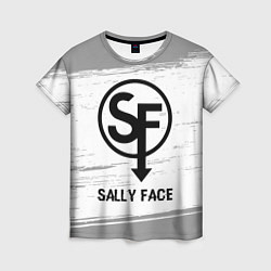 Футболка женская Sally Face glitch на светлом фоне, цвет: 3D-принт