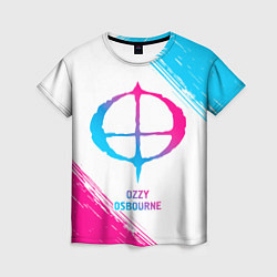 Футболка женская Ozzy Osbourne neon gradient style, цвет: 3D-принт