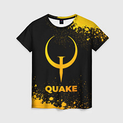 Футболка женская Quake - gold gradient, цвет: 3D-принт