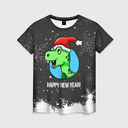 Женская футболка Happy new year 2024