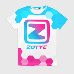 Футболка женская Zotye neon gradient style, цвет: 3D-принт