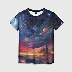 Футболка женская Звездные Миры, цвет: 3D-принт