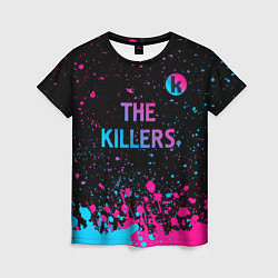 Футболка женская The Killers - neon gradient посередине, цвет: 3D-принт