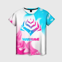 Футболка женская Warframe neon gradient style, цвет: 3D-принт