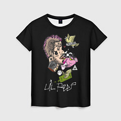 Футболка женская Lil Peep рэпер, цвет: 3D-принт