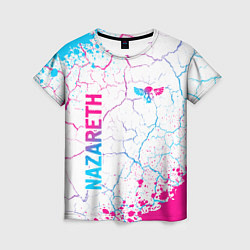 Футболка женская Nazareth neon gradient style вертикально, цвет: 3D-принт