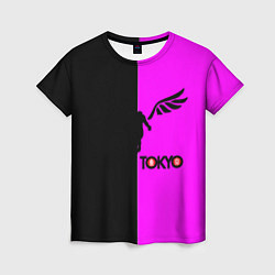Футболка женская Токийские мстители черно-розовый, цвет: 3D-принт