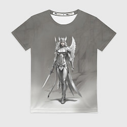 Футболка женская Крылатая валькирия, цвет: 3D-принт