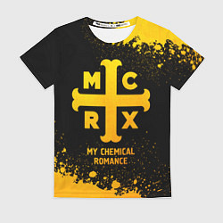 Футболка женская My Chemical Romance - gold gradient, цвет: 3D-принт