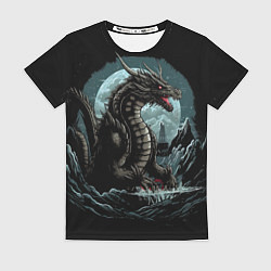 Женская футболка Дракон зимних ночей