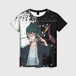 Футболка женская Маки дзенин из магической битвы, цвет: 3D-принт