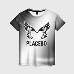 Женская футболка Placebo glitch на светлом фоне