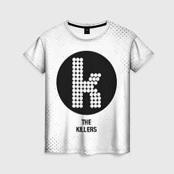 Женская футболка The Killers glitch на светлом фоне