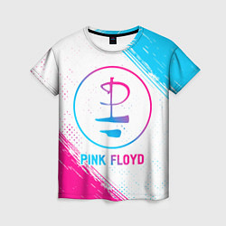 Футболка женская Pink Floyd neon gradient style, цвет: 3D-принт