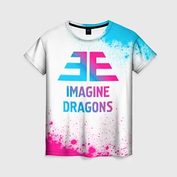 Футболка женская Imagine Dragons neon gradient style, цвет: 3D-принт