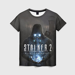 Футболка женская STALKER 2 одиночка с артефактом, цвет: 3D-принт