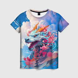 Футболка женская Небесный дракон, цвет: 3D-принт