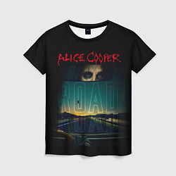 Женская футболка Album road Alice Cooper