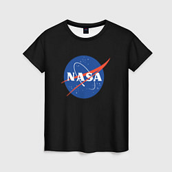 Женская футболка NASA logo space