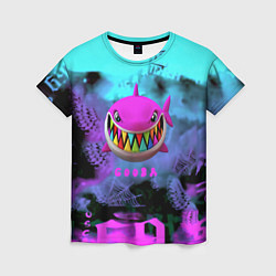 Женская футболка 6ix9ine neon