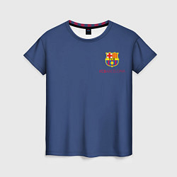 Футболка женская Месси - 10 номер футбольный клуб Барселона, цвет: 3D-принт
