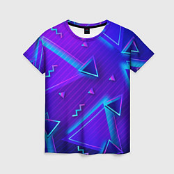 Футболка женская Neon Pattern colored, цвет: 3D-принт