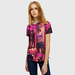 Футболка женская GTA V style art, цвет: 3D-принт — фото 2