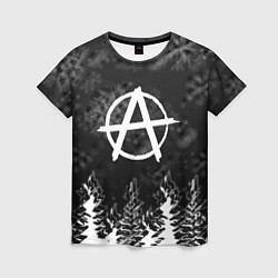 Футболка женская Anarchy winter gray, цвет: 3D-принт